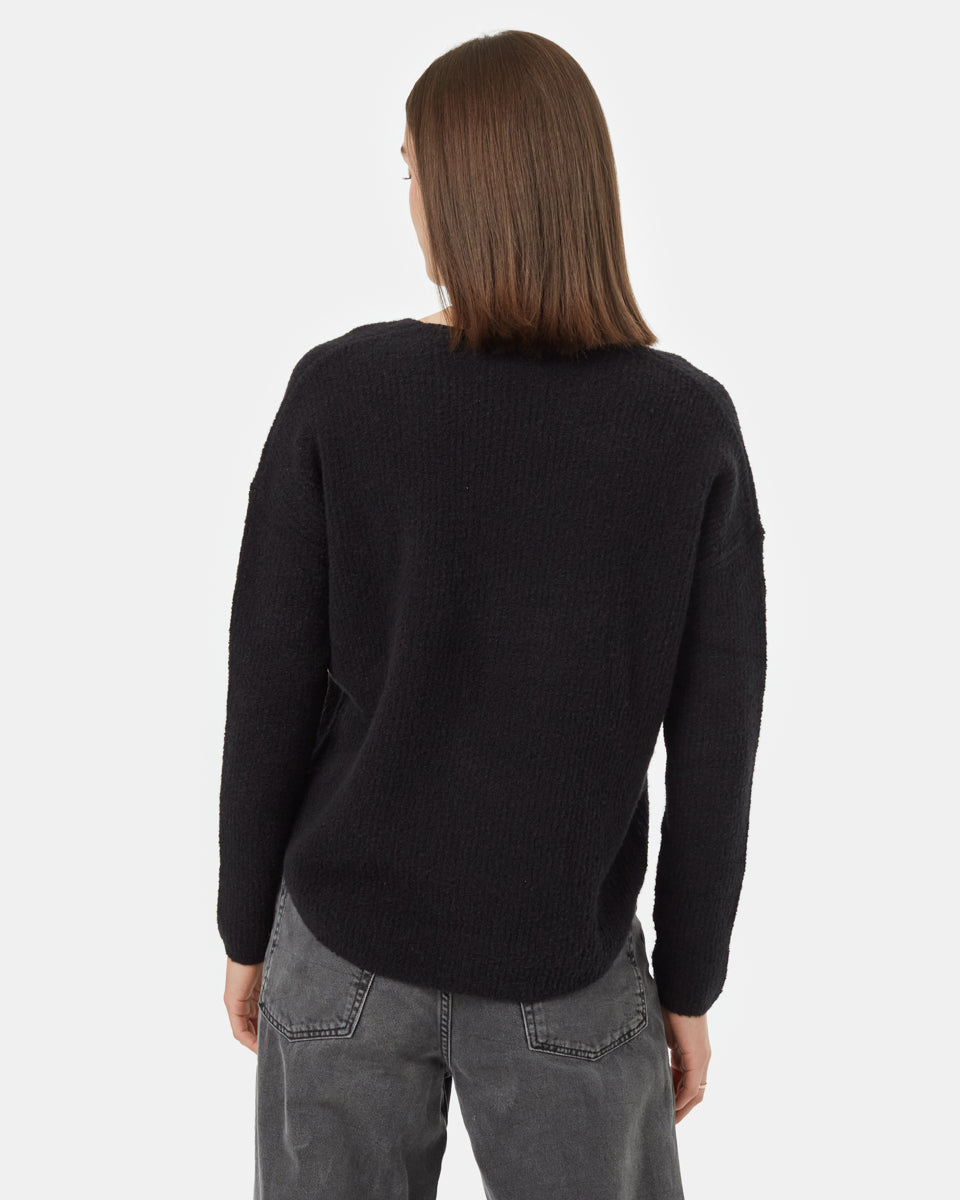 Highline Fuzzy V-Neck Sweater