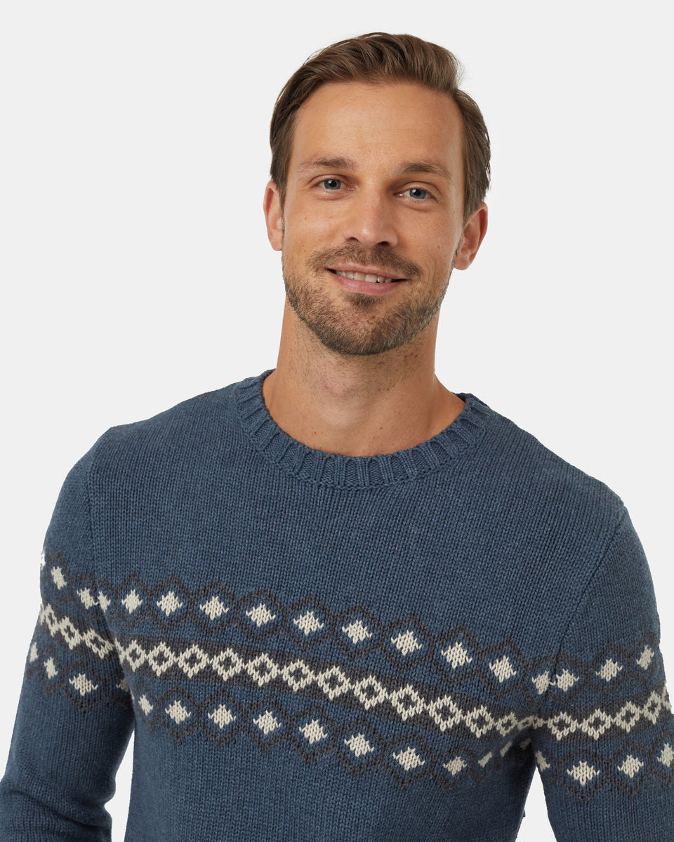 Highline Intarsia Crew Sweater