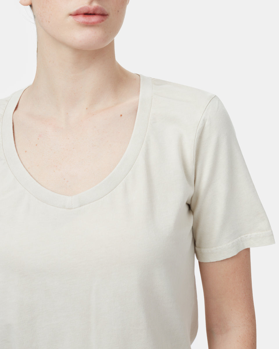 Natural Dye V-Neck T-Shirt