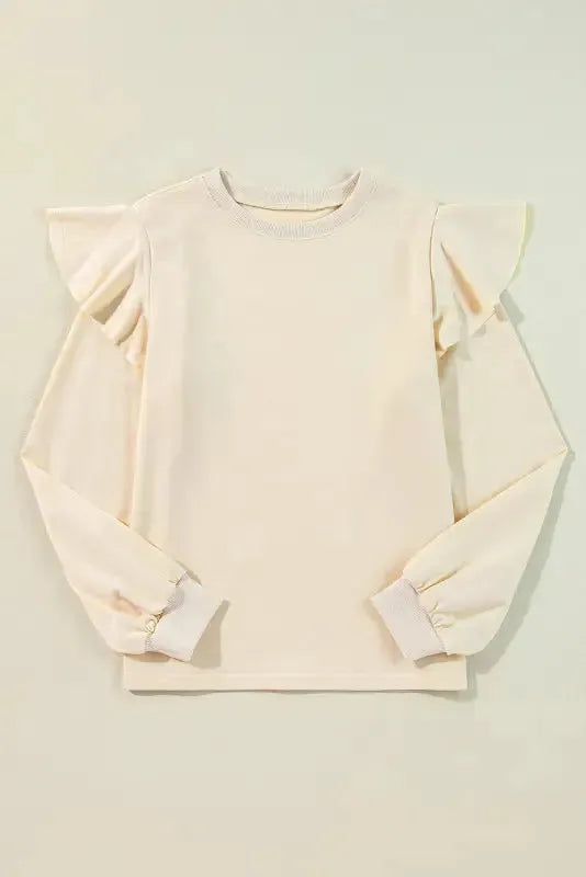 Cascade Elegance Ruffle Blouse