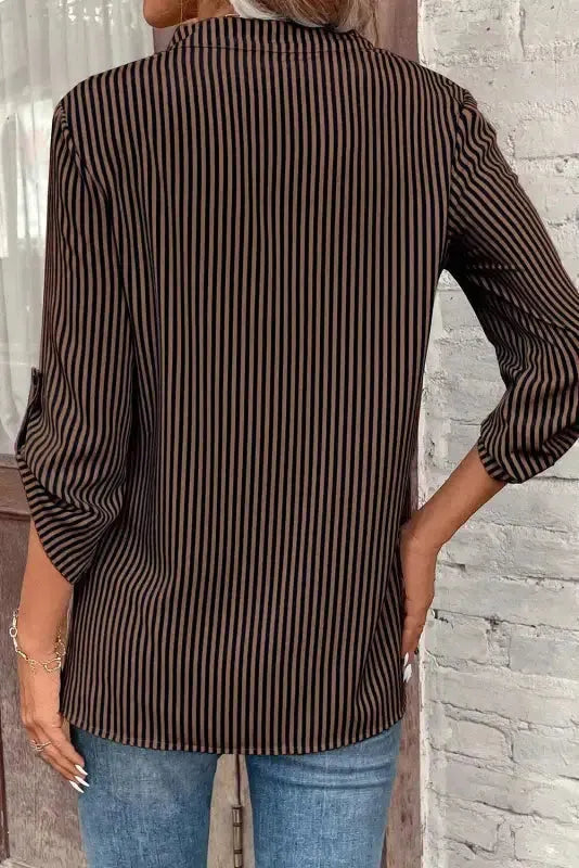 Classic Stripe Roll-Up Shirt