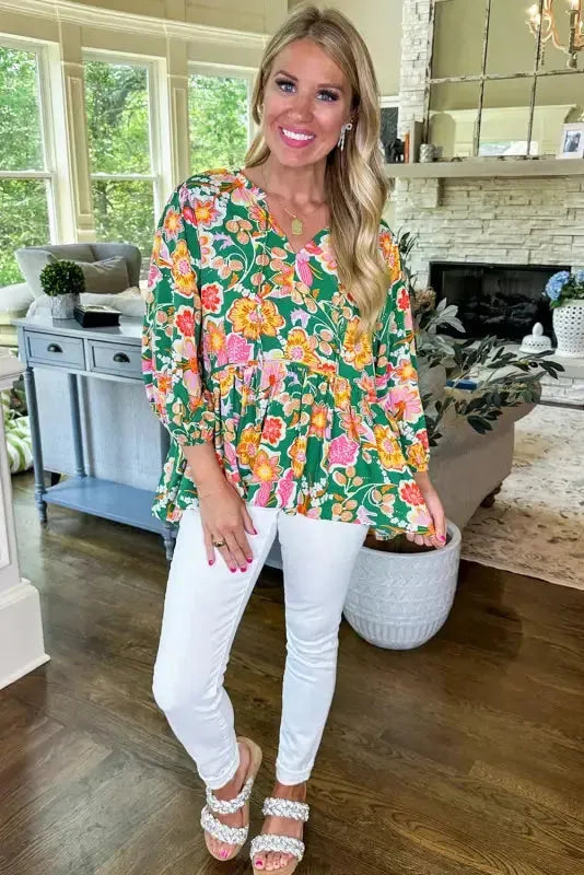 Daisy Delight Peplum Blouse