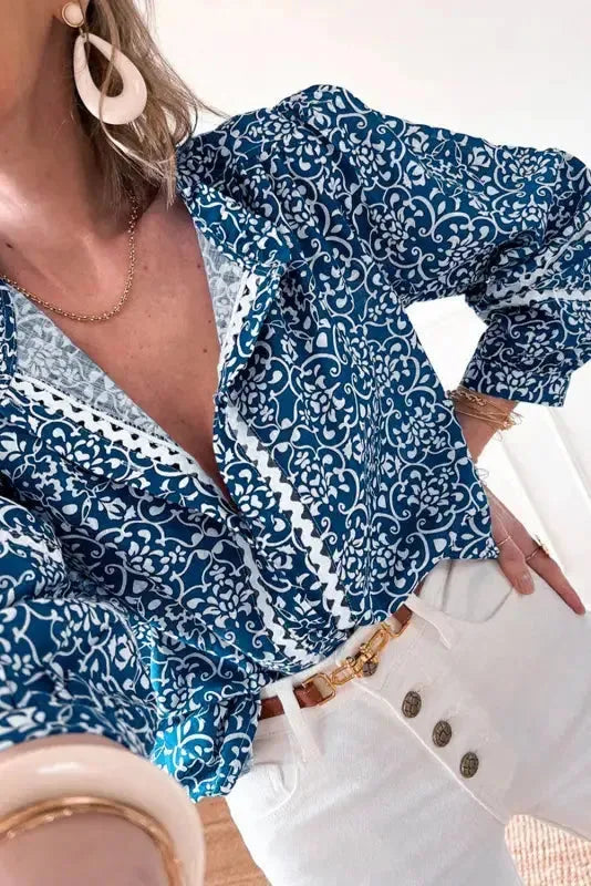 Floral Cascade Comfort Shirt