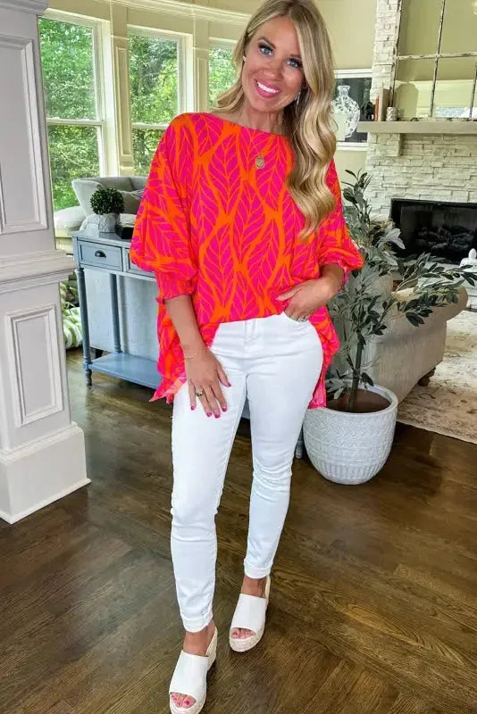 Island Breeze Puff Sleeve Blouse