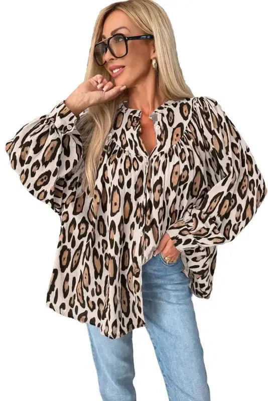Leopard Luxe Oversized Shirt