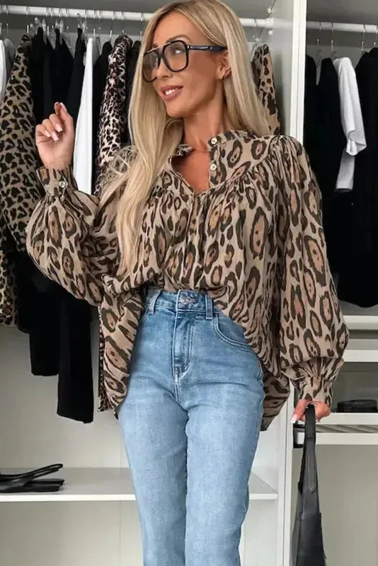 Leopard Luxe Oversized Shirt