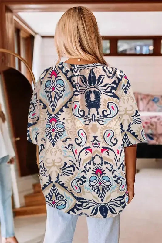 Modern Muse Notched Blouse