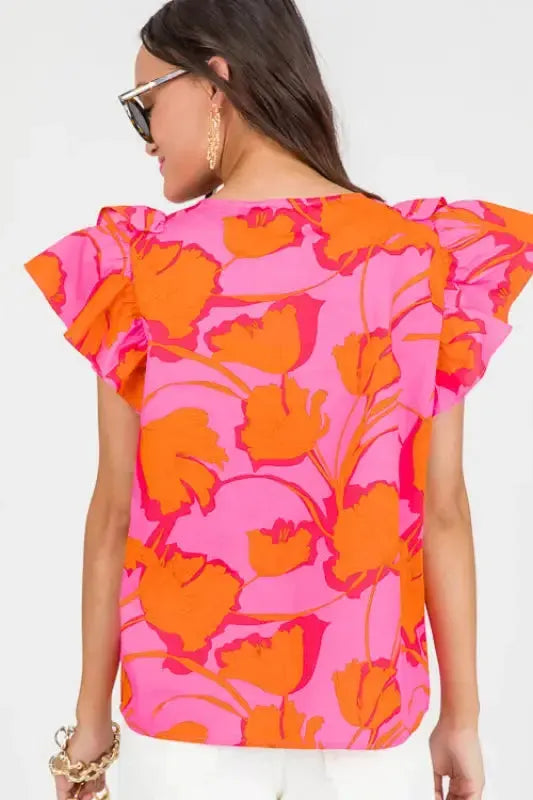 Petal Play Flutter Blouse