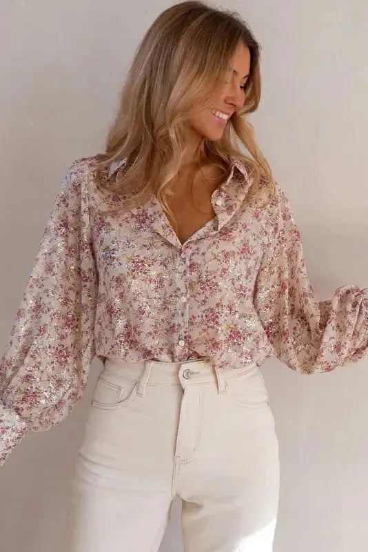 Vintage Bloom Bishop Shirt