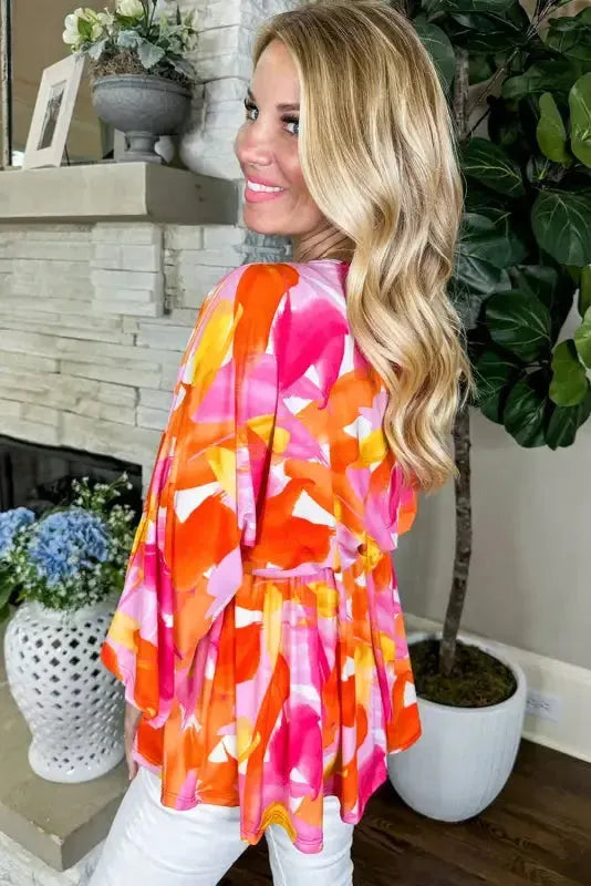 Vivid Vibes Babydoll Blouse