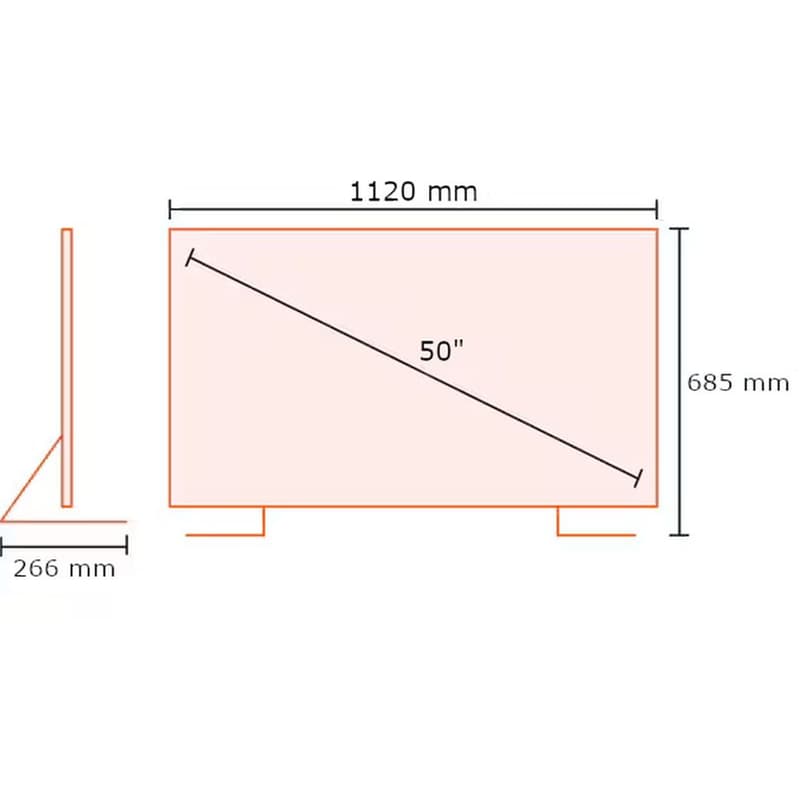 Kydos LED 50" 4K Android TV K50AU22SD01B