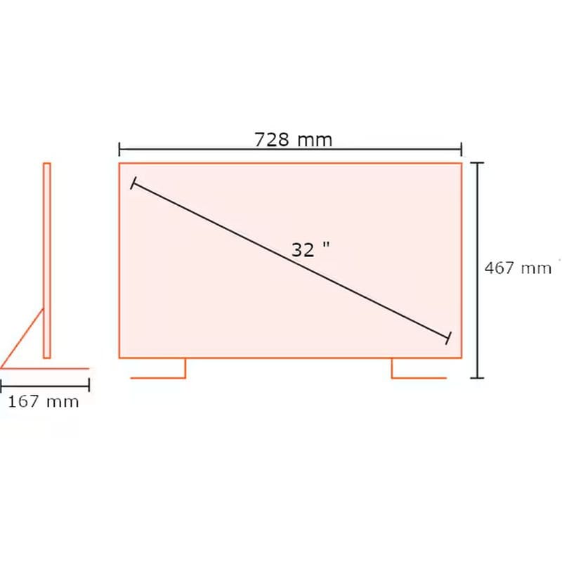 Kydos LED 32" HD Ready Android TV K32AH22SD01BV2