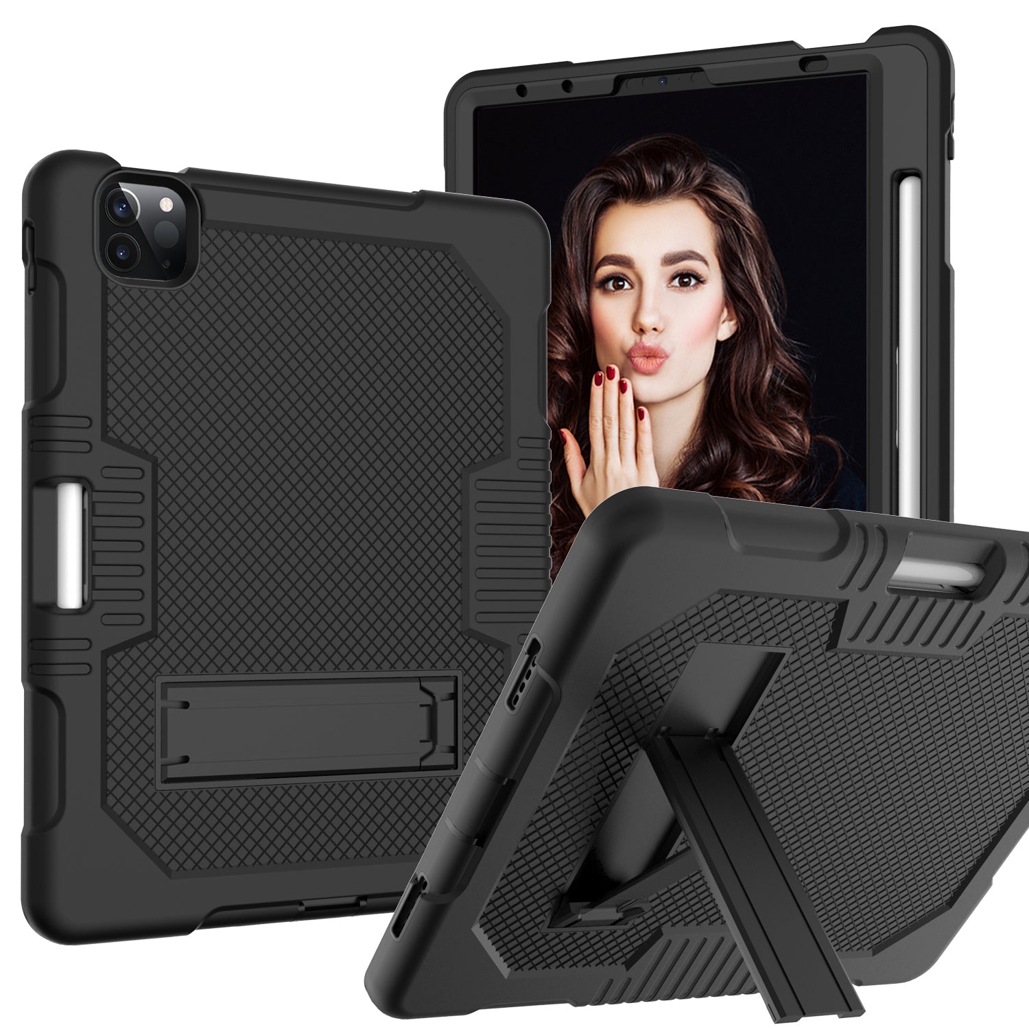 Προστατευτική ανθεκτική θήκη iPad για (10,9 ιντσών, για iPad Air 4 και iPad Pro 11 ιντσών) - Περιλαμβάνεται βάση στήριξης