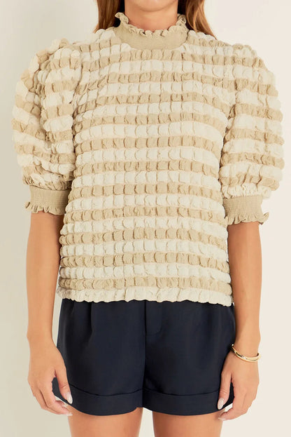 Mock Neck Elegance Blouse