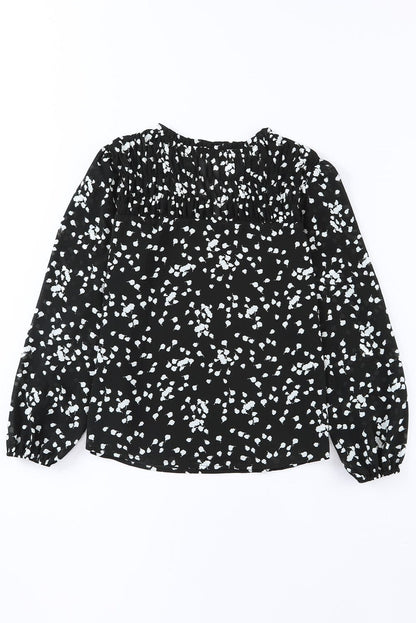 Split Neck Crinkled Blouse