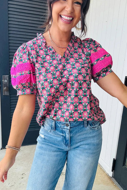 RuffleBloom Elegance Top