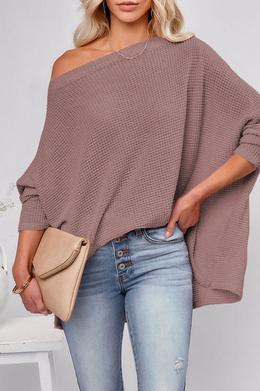 Oversized Eyelet Knit Blouse
