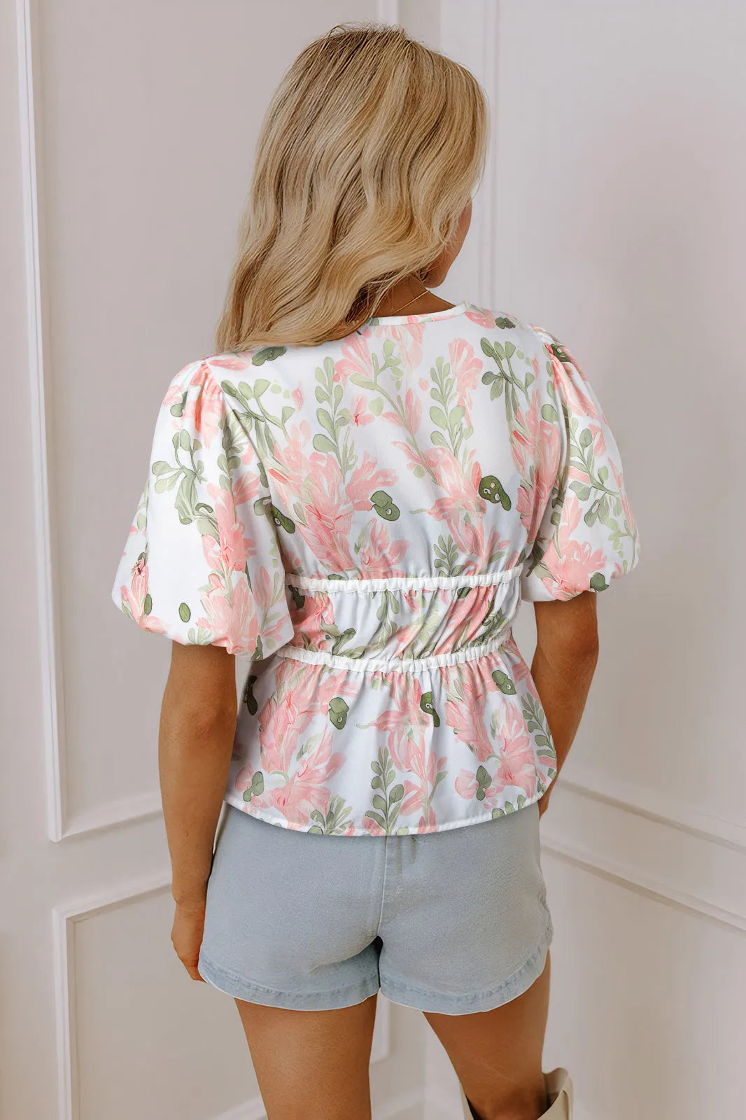 FloraVogue Peplum Blouse