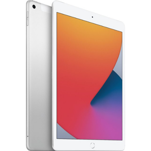 iPad 2020 (8ης γενιάς, 10,2") 128GB Ασημί (Κινητή τηλεφωνία + Wifi)