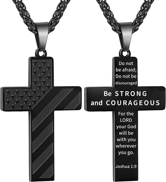 APSVO Black Cross Necklace