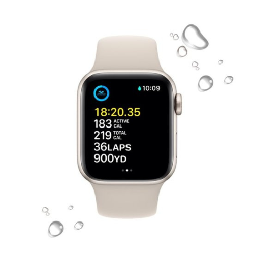 Apple Watch SE 2 Starlight de 44 mm (GPS)