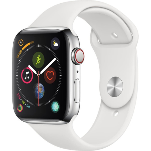 Apple Watch Series 4 44MM (GPS + Cellular) - Ασημί από ανοξείδωτο ατσάλι