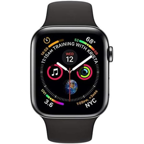 Apple Watch Series 4 44MM (GPS + Cellular) - Μαύρο Ανοξείδωτο Ατσάλι
