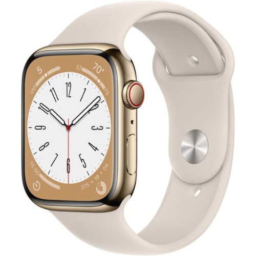 Apple Watch Series 8 de 45 mm (GPS + Celular) - Acero inoxidable dorado