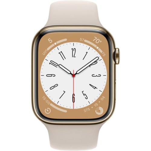 Apple Watch Series 8 de 45 mm (GPS + Celular) - Acero inoxidable dorado
