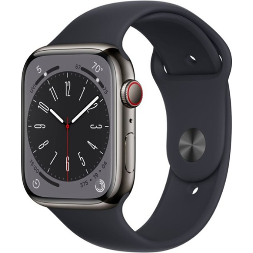 Apple Watch Series 8 de 45 mm (GPS + Celular) - Acero inoxidable color grafito
