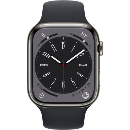 Apple Watch Series 8 de 45 mm (GPS + Celular) - Acero inoxidable color grafito