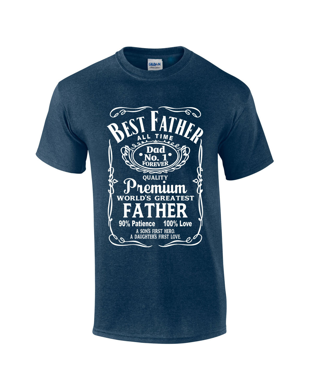 Best Father Whiskey Label T-Shirt