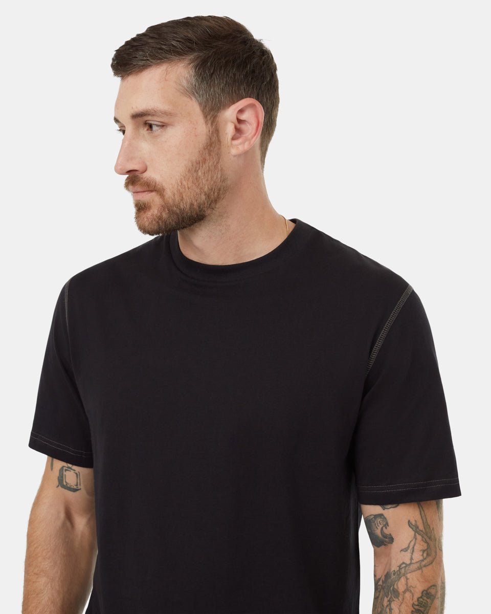 Μπλούζα με χαλαρή γραμμή και νήμα σε αντίθεση