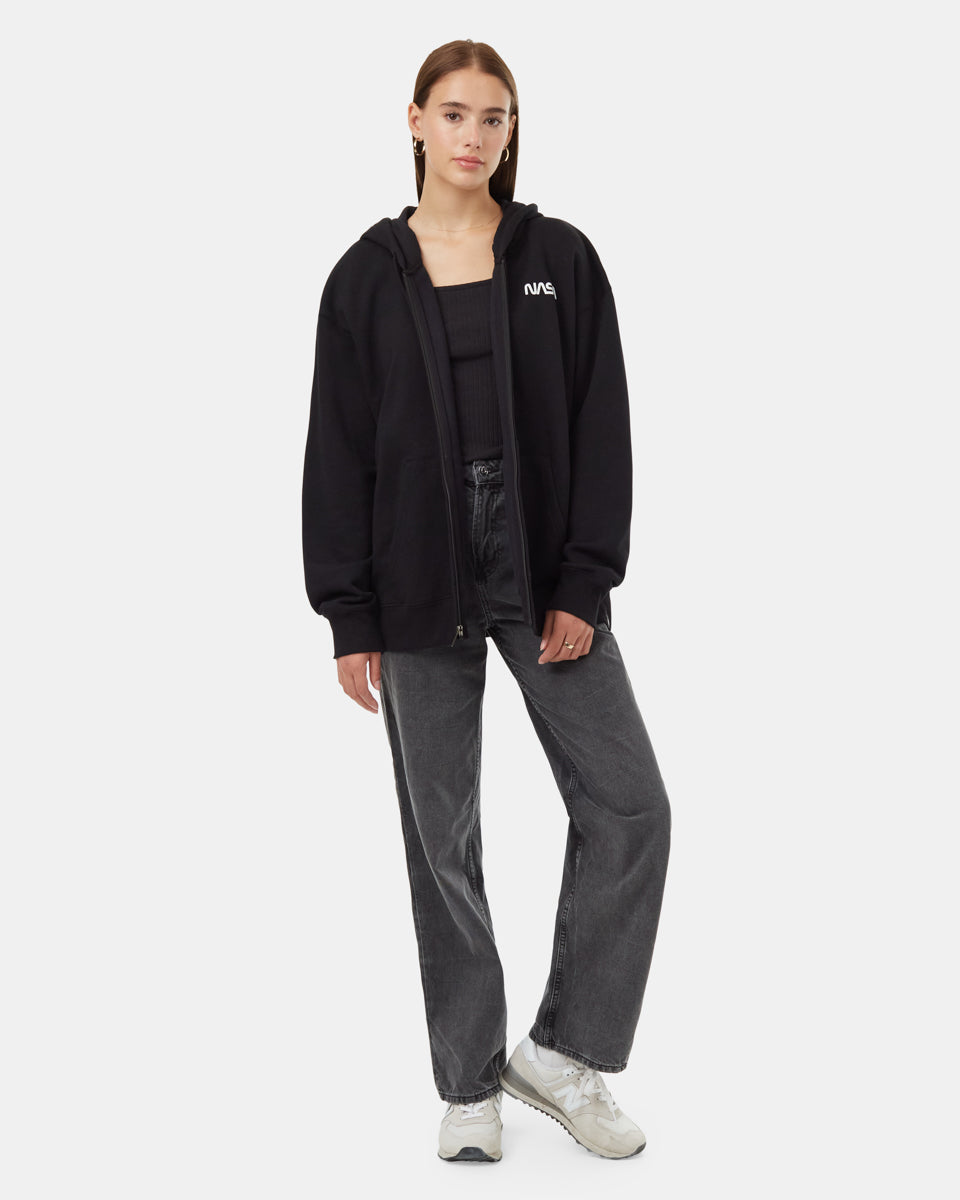 Φούτερ με κουκούλα με φερμουάρ Earth Zip