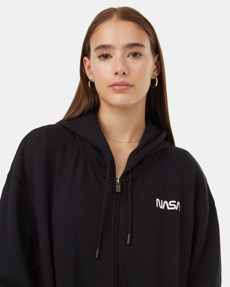 Φούτερ με κουκούλα με φερμουάρ Earth Zip