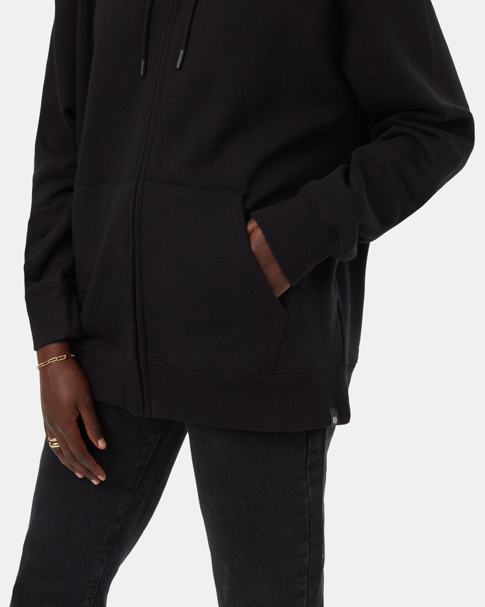 Φούτερ με κουκούλα με φερμουάρ Earth Zip