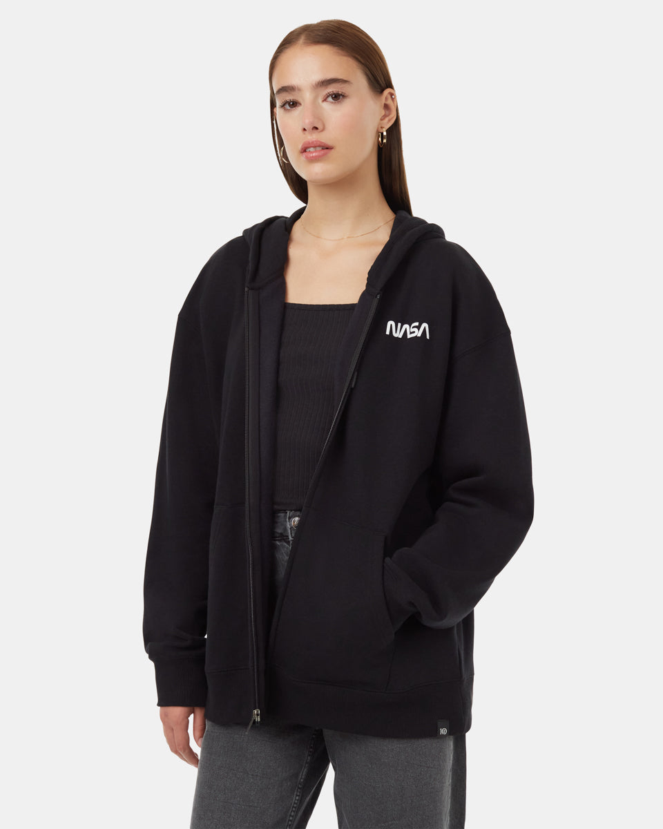 Φούτερ με κουκούλα με φερμουάρ Earth Zip