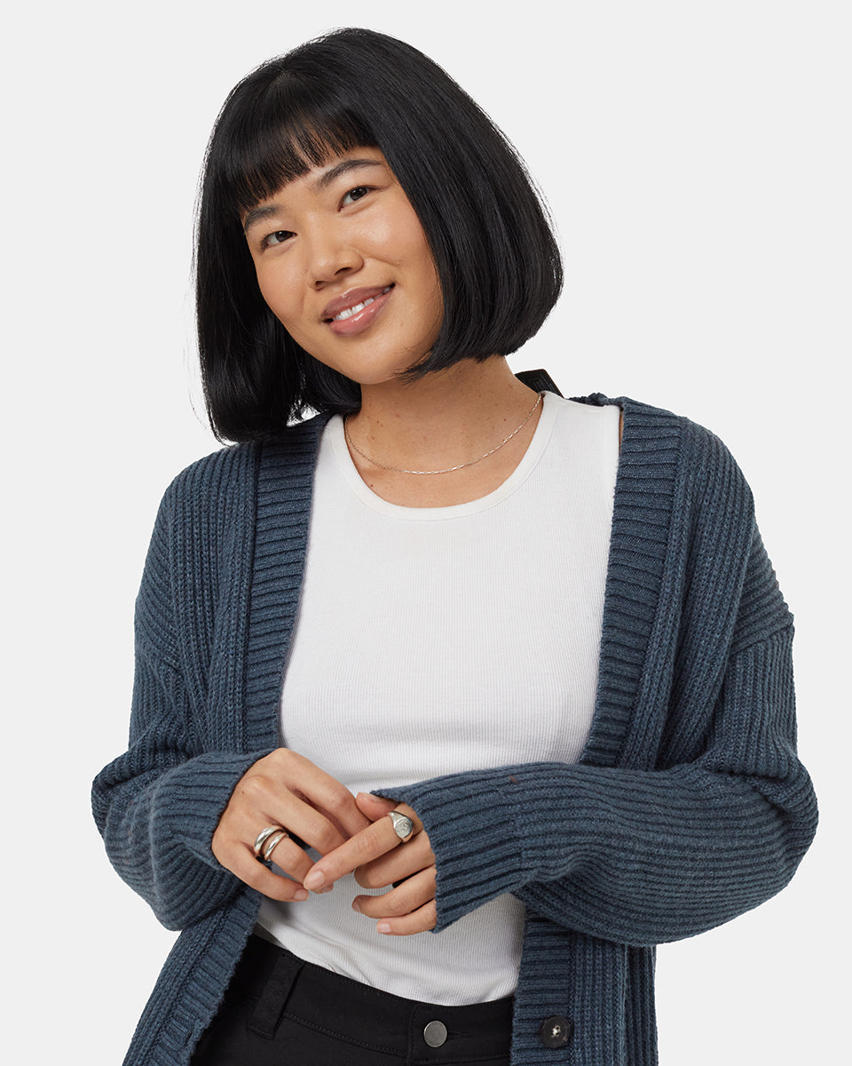 Highline Oversized Ζακέτα με Κουμπιά