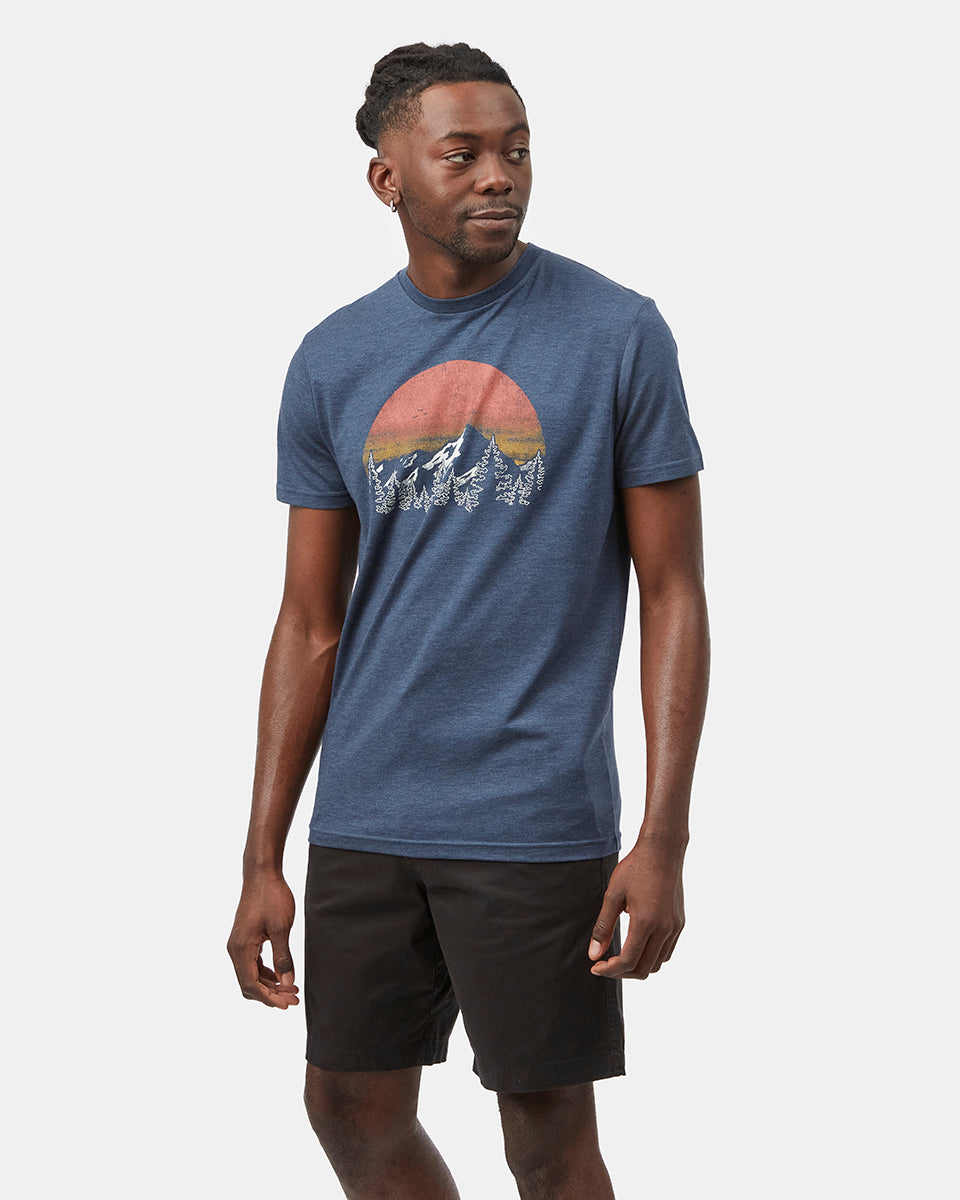 Vintage T-shirt με θέμα το ηλιοβασίλεμα