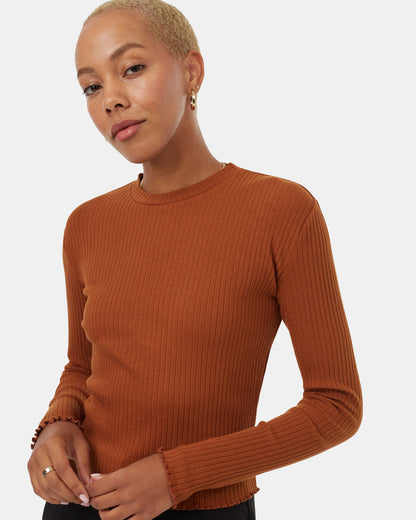 Rib Lettuce Edge Longsleeve