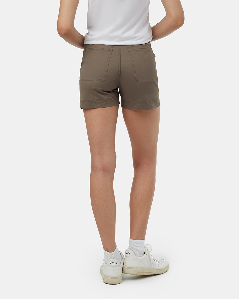 Σορτς με ψηλή μέση Twill