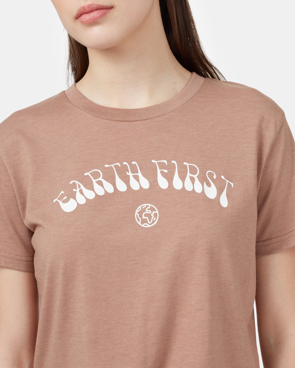 Earth First Cropped T-Shirt