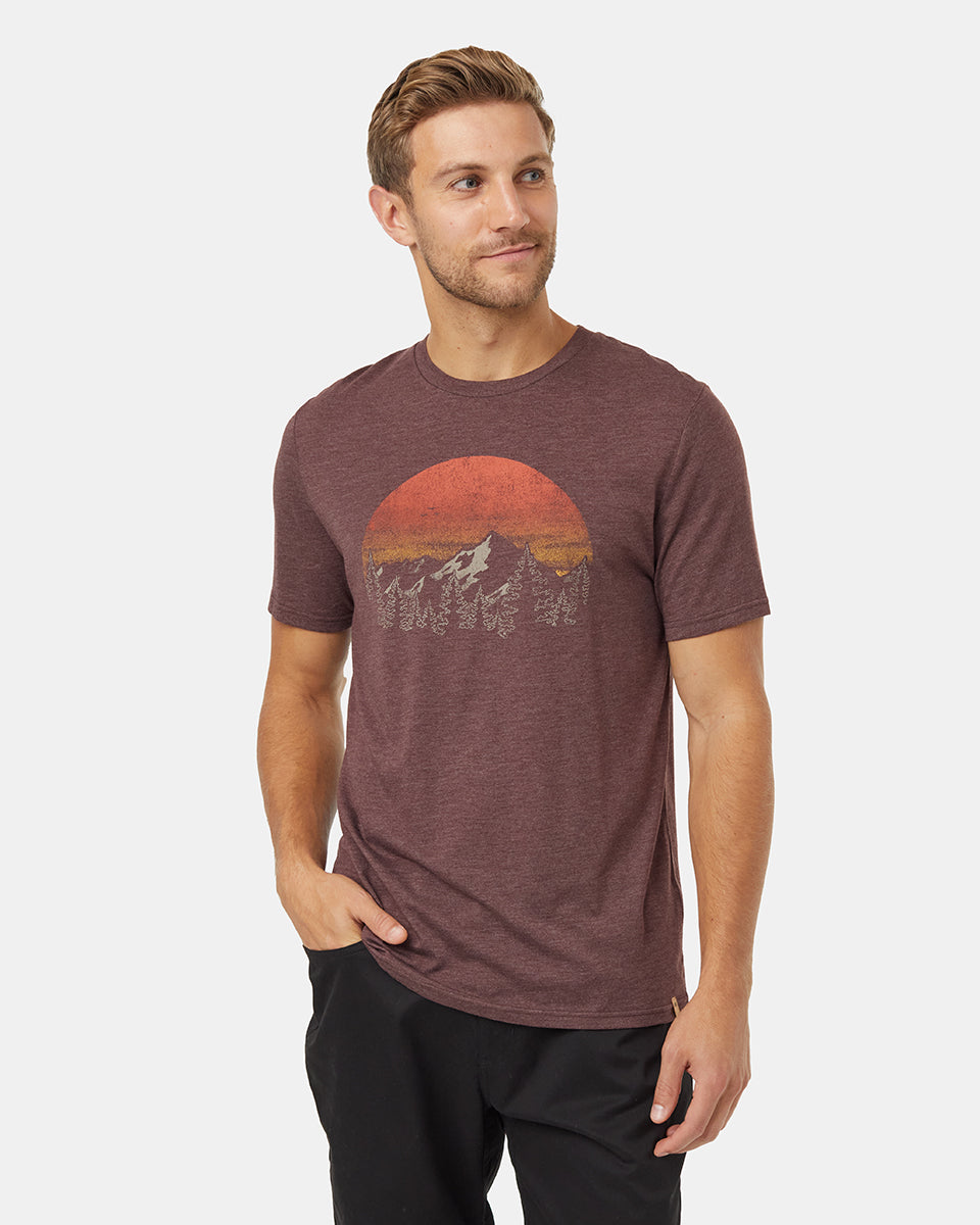 Vintage T-shirt με θέμα το ηλιοβασίλεμα