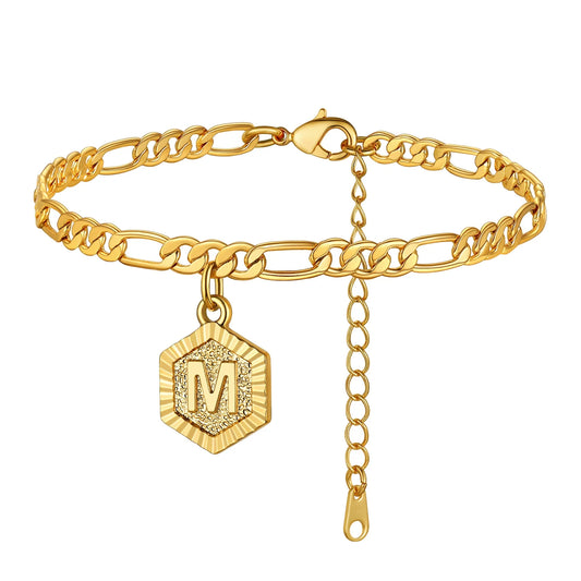 ChainsHouse Gold Plated Initial Anklet