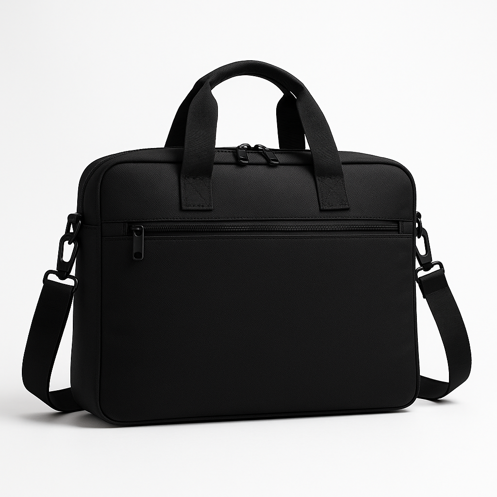 Water-Resistant Slim Briefcase - Padded Laptop Sleeve, RFID Pocket