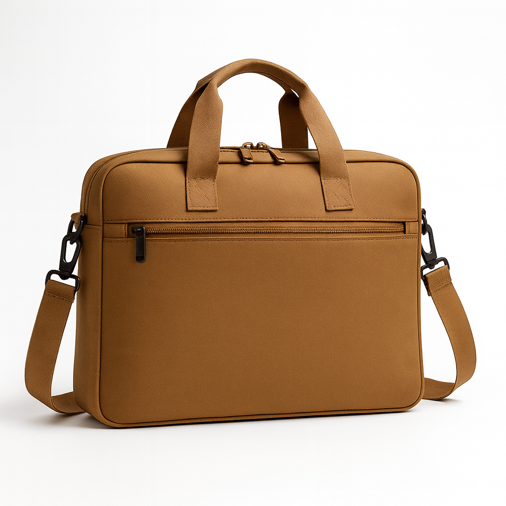 Water-Resistant Slim Briefcase - Padded Laptop Sleeve, RFID Pocket