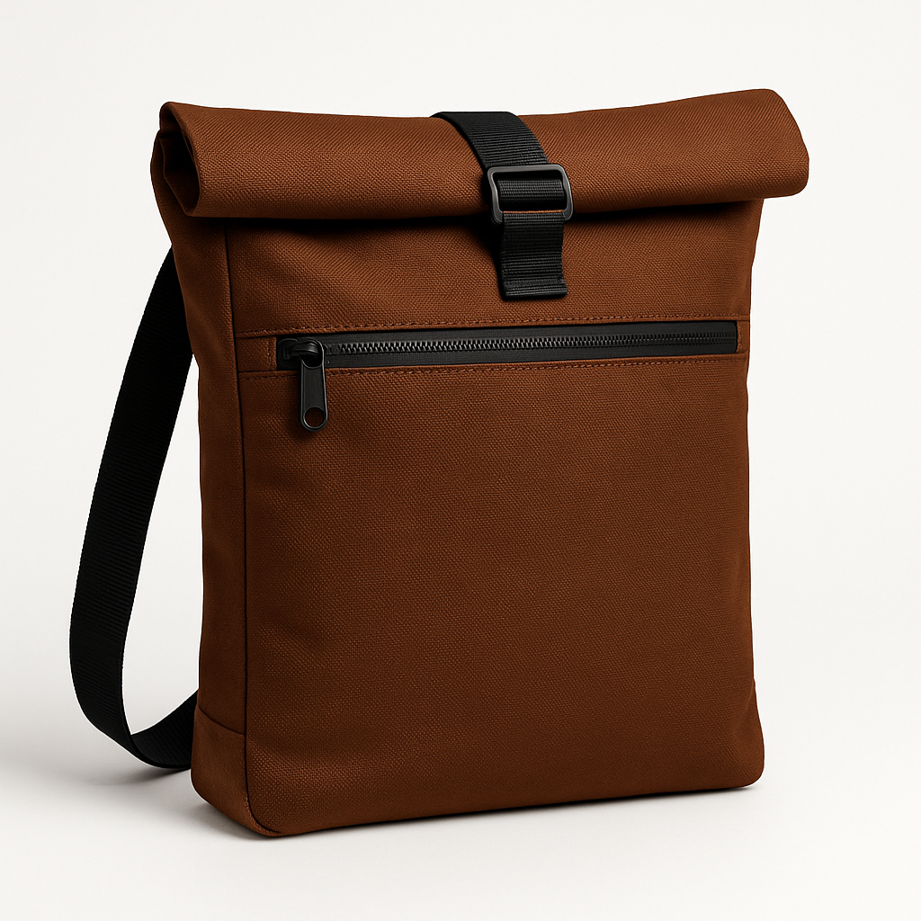 Terrain Minimal Roll Sling Bag - Water-Resistant Shell, Padded Laptop Sleeve