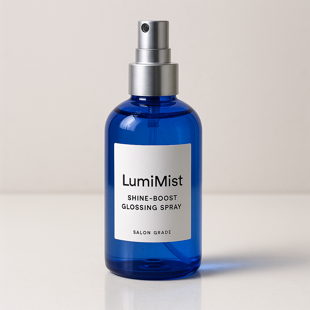 LumiMist Shine‑Boost Glossing Spray