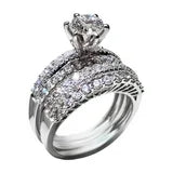 925 Silver Diamond Bridal Set