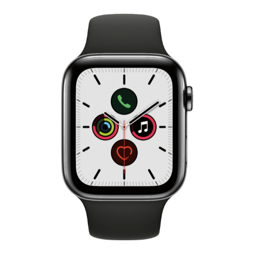 Apple Watch Series 5 40MM (GPS + Cellular) - Μαύρο από Ανοξείδωτο Ατσάλι